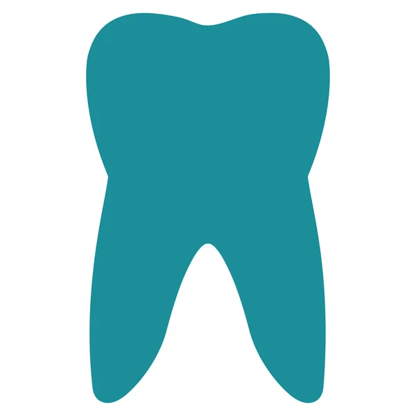 Плоский значок зуба — стоковий вектор