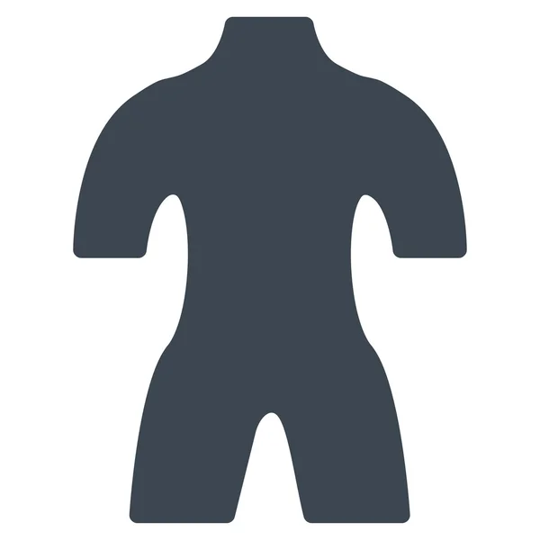 Körper flach Symbol — Stockvektor