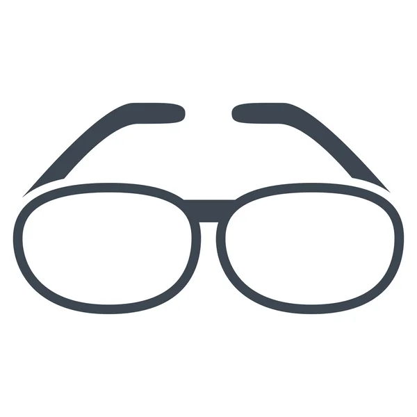 Plochá ikona s brýlemi — Stockový vektor