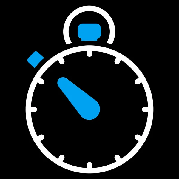 Stopwatch platte pictogram — Stockvector