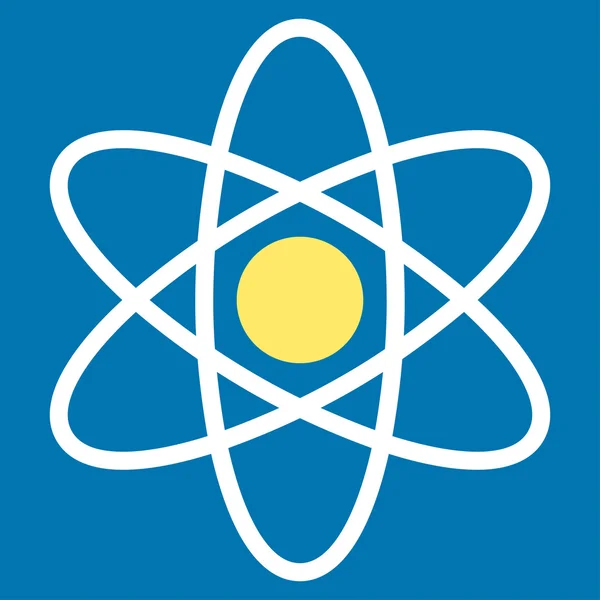 Atom フラット アイコン — ストックベクタ