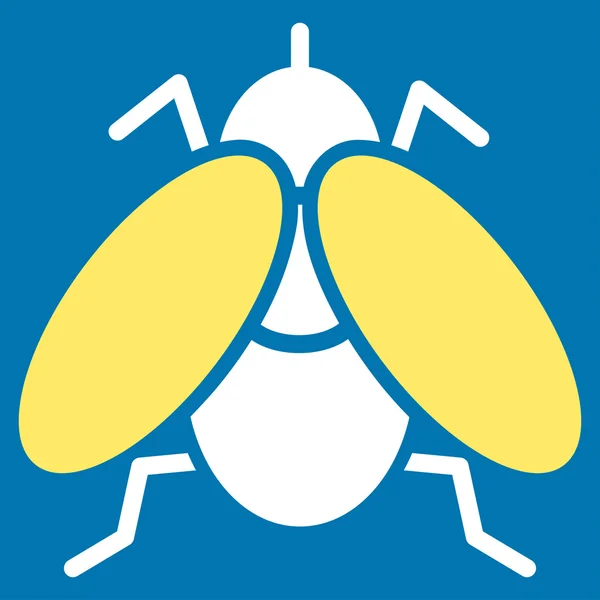 Icono plano de mosca — Vector de stock