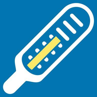 termometre düz simgesi