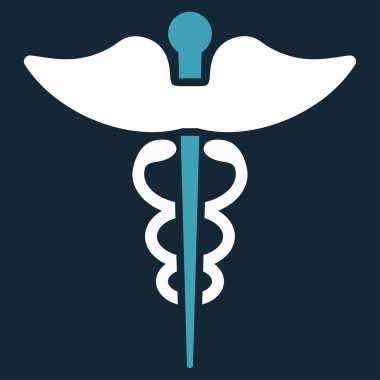 Caduceus düz simgesi