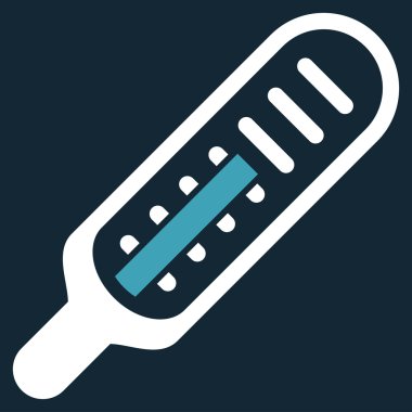 termometre düz simgesi