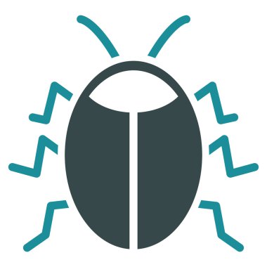 Böcek düz simgesini
