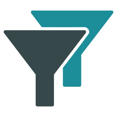 Filtreler düz simgesi