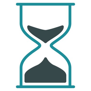 kum saati düz simgesi