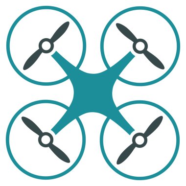 Nanocopter düz simgesi