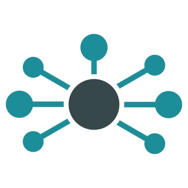 İlişkiler düz simgesi