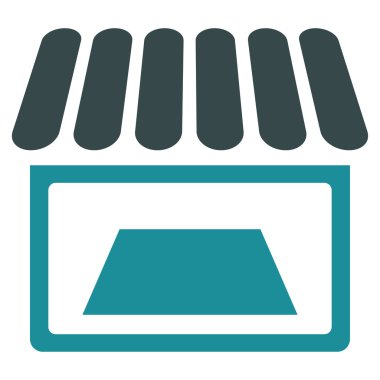 Dükkanı düz simgesi