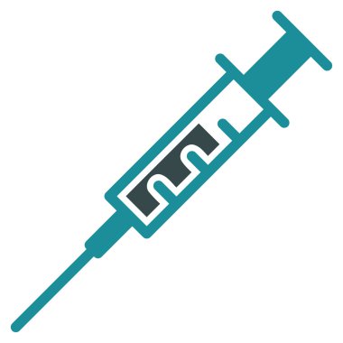 Şırınga düz simgesi