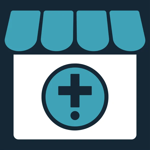 Icona piatta della farmacia — Vettoriale Stock