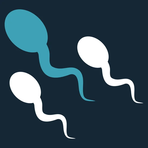 Sperma lapos ikon — Stock Vector