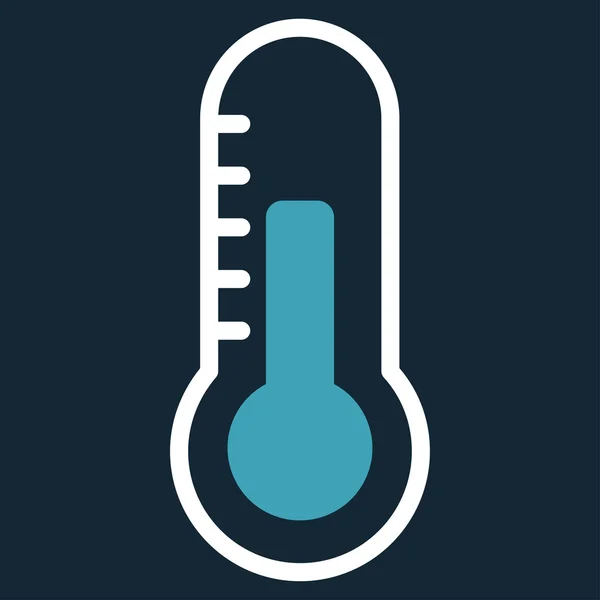 Temperatura icono plano — Archivo Imágenes Vectoriales