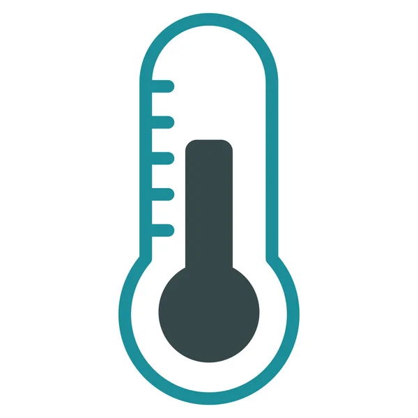 Ícone plano de temperatura — Vetor de Stock