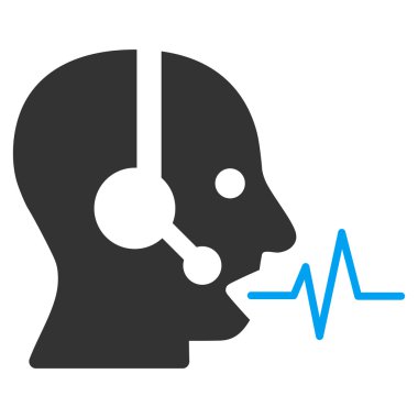 Operatör sinyal düz simgesi