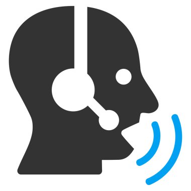 Operatör sinyal düz simgesi