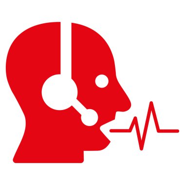 Operatör sinyal düz simgesi