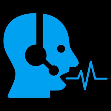 Operatör sinyal düz simgesi