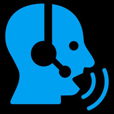 Operatör sinyal düz simgesi