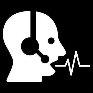 Operatör sinyal düz simgesi