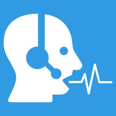 Operatör sinyal düz simgesi