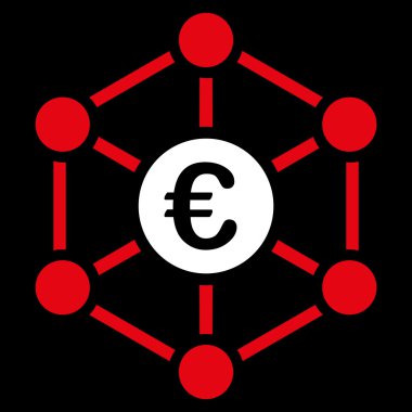 Euro banka ağ simgesini