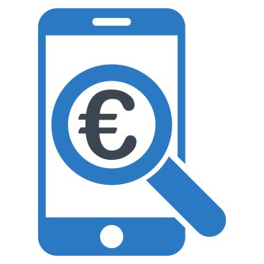 Euro mobil araştırma simgesi