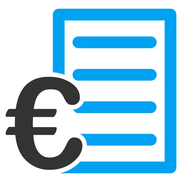 Euro Pricelist Icon — Stock Photo, Image