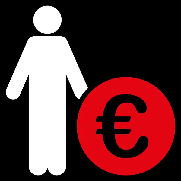 Euro Investor Icon — Stock Photo, Image