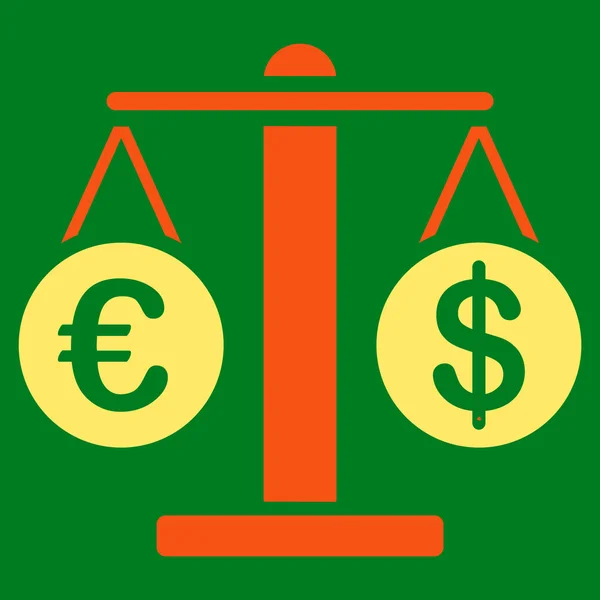 Euro and Dollar Scales Icon