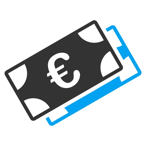 Euro bankbiljetten pictogram — Stockfoto