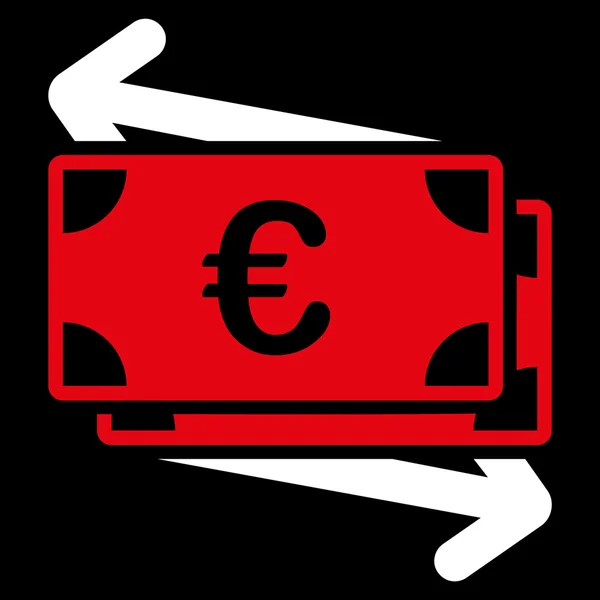 Euro para Transfer simgesi — Stok fotoğraf