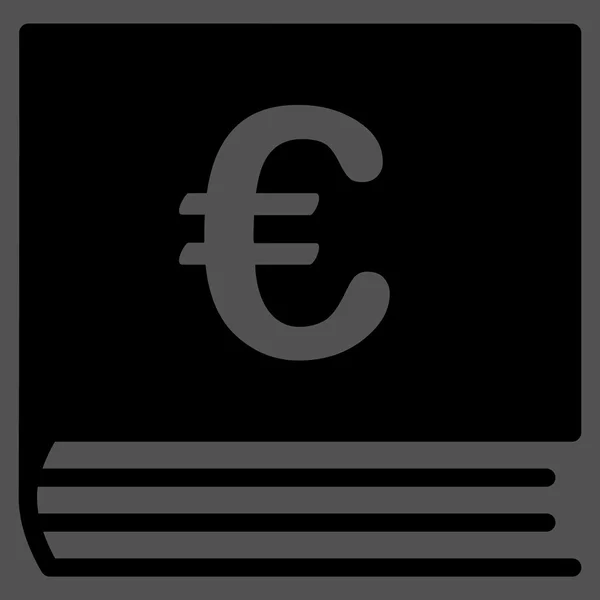 Euro Bookkeeping Icon — Stock Photo, Image