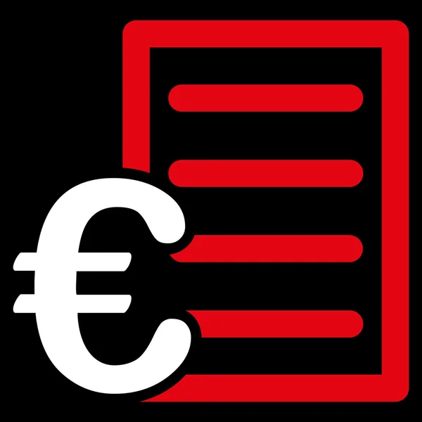 Euro Pricelist Icon — Stock Photo, Image