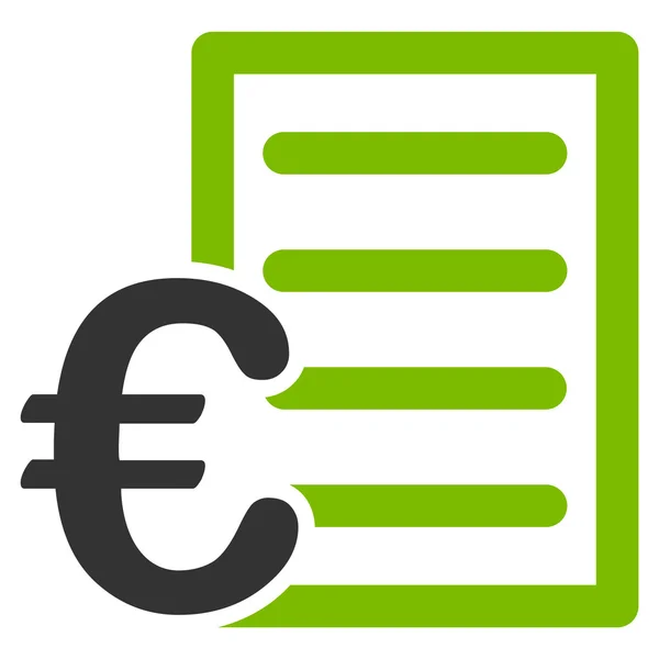 Euro prijslijst pictogram — Stockfoto