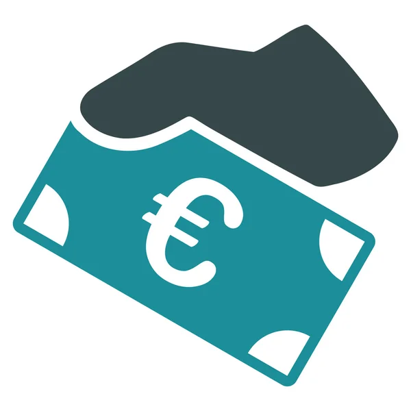 Euro betaling pictogram — Stockfoto