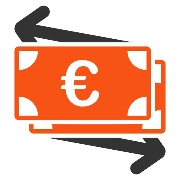 Euro para Transfer simgesi — Stok fotoğraf