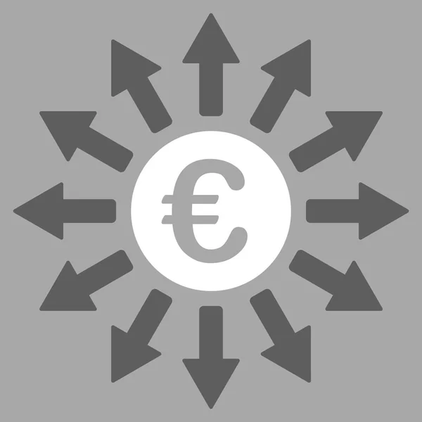 Euro kifizetések ikon — Stock Fotó