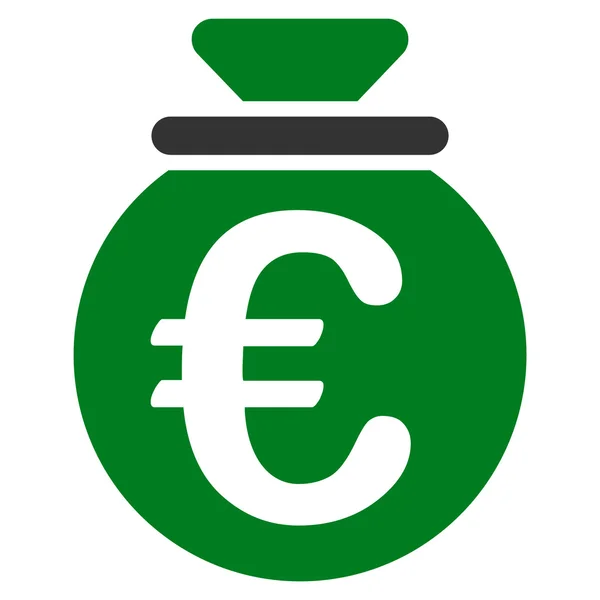 Icono del Fondo Euro — Foto de Stock