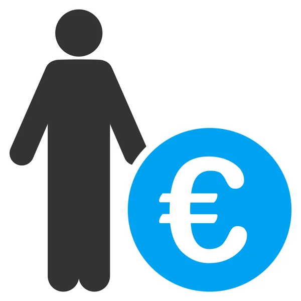 Euro Investor Icon — Stock Photo, Image