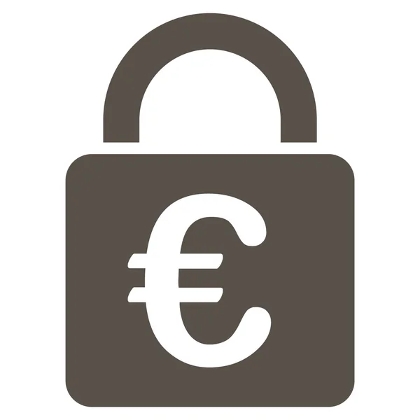 Euro Lock Icon — Stock Photo, Image