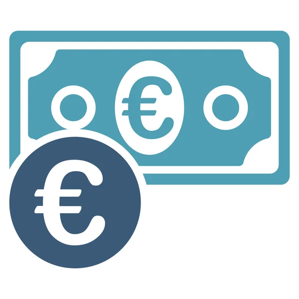 Icona denaro contante in euro — Foto Stock