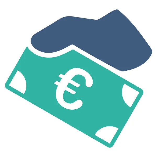 Euro betaling pictogram — Stockfoto