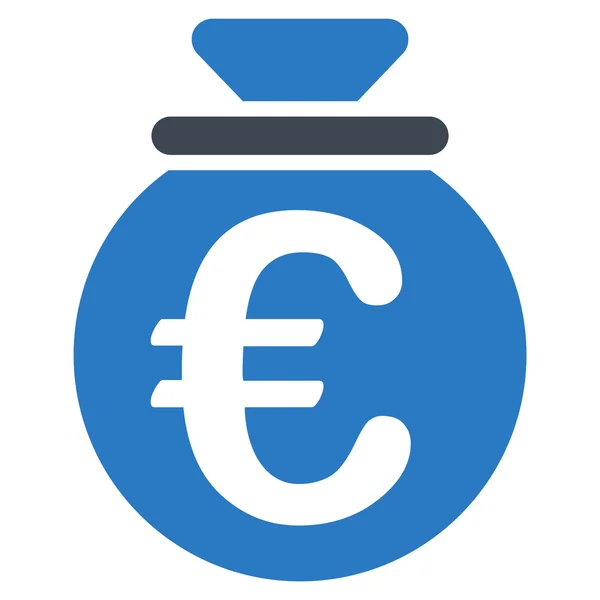 Ícone do fundo do euro — Fotografia de Stock