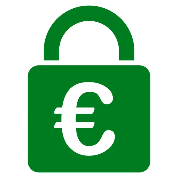 Pictogram van een hangslot euro — Stockfoto