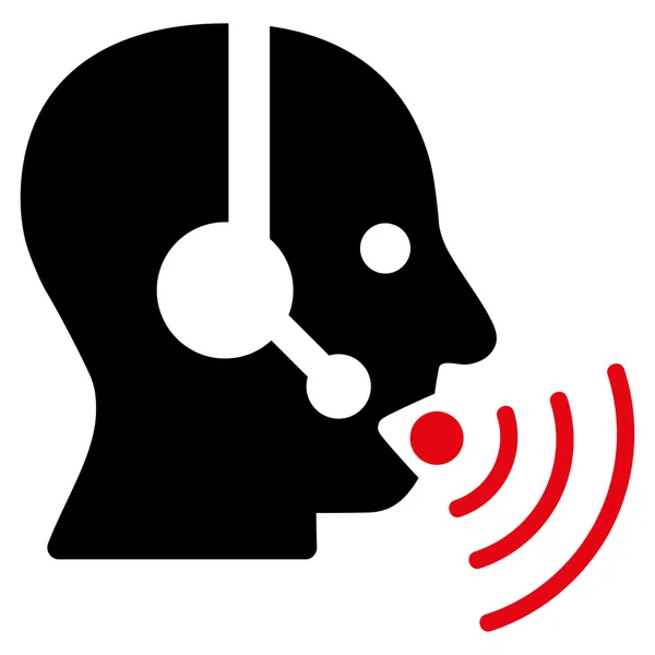 Icône plate de signal d'opérateur — Image vectorielle