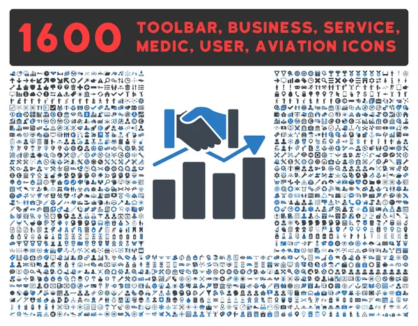 Ikon Grafik Akuisisi dengan Koleksi Pictogram Besar — Stok Foto