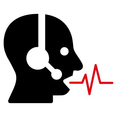 Operatör sinyal düz simgesi